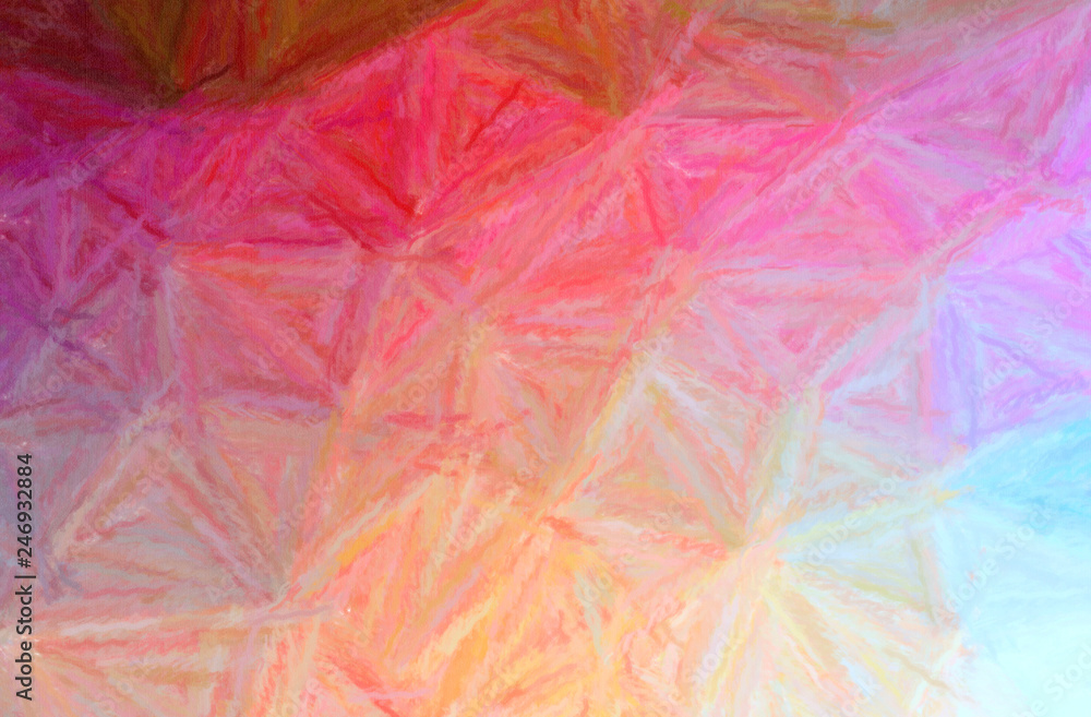 Naklejka premium Abstract illustration of red Long brush Strokes Pastel background