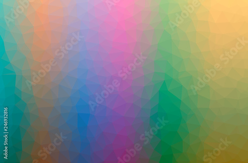 Wallpaper Mural Illustration of abstract Blue, Pink, Red, Yellow horizontal low poly background. Beautiful polygon design pattern. Torontodigital.ca