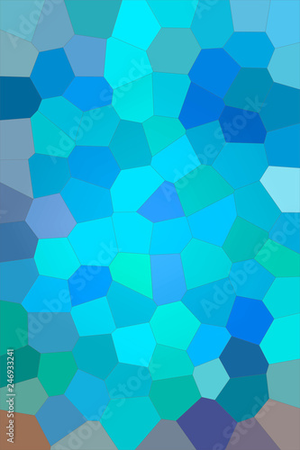 Blue and red bright colors Big Hexagon vertical background illustration.