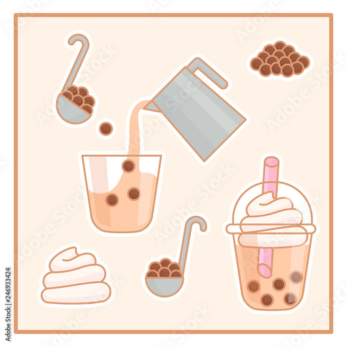 kawaii Bubble milk tea