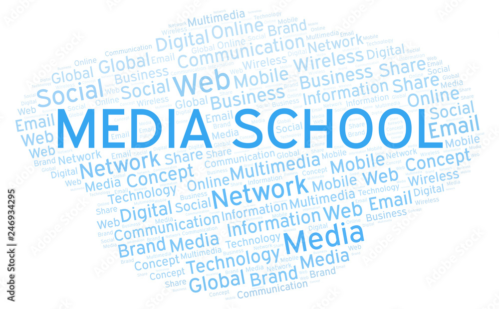 Media School word cloud. Media School word cloud.