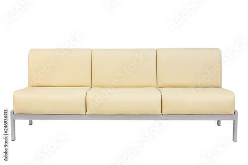 White office sofa isolated on white background