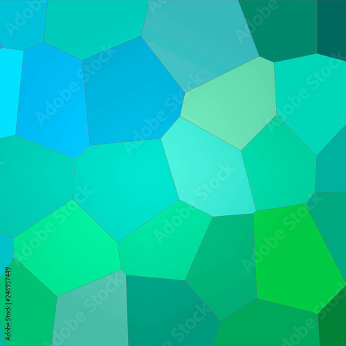 Illustration of Square blue and yellow bright Giant Hexagon background.