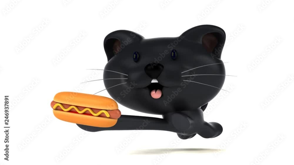 Fun cat running - 3D Animation Fun cat running - 3D Animation