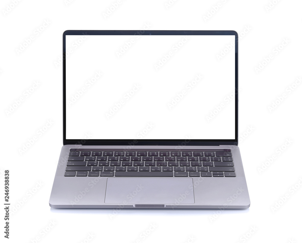 Isolated laptop with empty space on white background Isolated laptop with empty space on white background