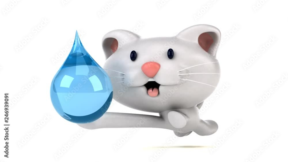 Fun cat running - 3D Animation Fun cat running - 3D Animation