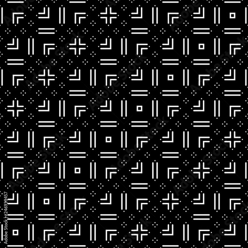 Design seamless monochrome pattern