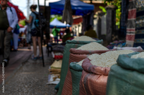 Luang Prabang morning street market