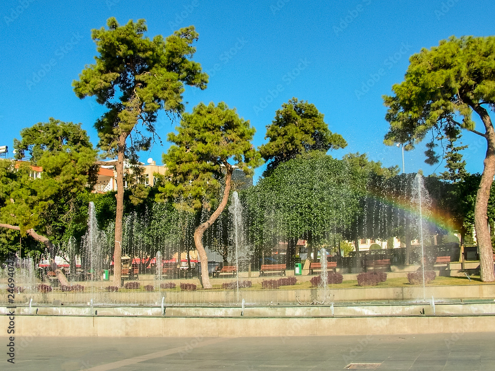 Fountains in Antalya,  Turkey