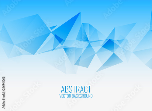 stylish blue geometric abstract background