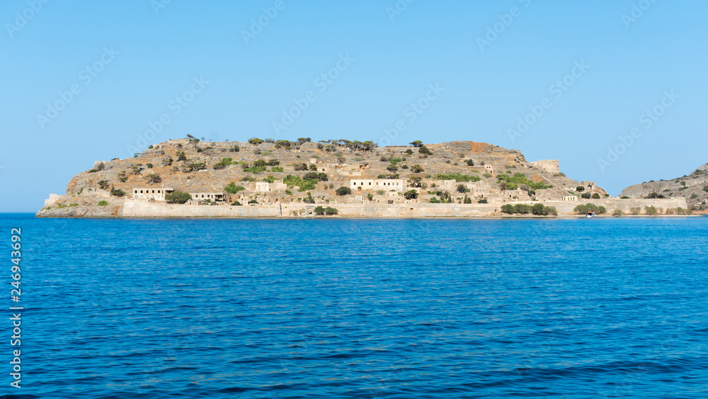 Crete. The island of Spinalonga