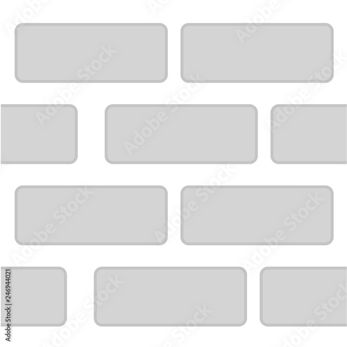 Vector Seamless Simple Background Gray Brick Wall