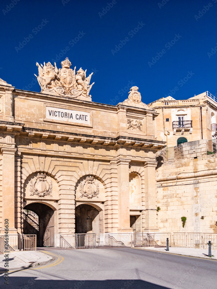 Victoria Gate is a city gate in Valletta, Malta. The gate is the main entrance into the city from the Grand Harbour area, which was once the busiest part of the city.