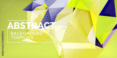 Triangular low poly background design