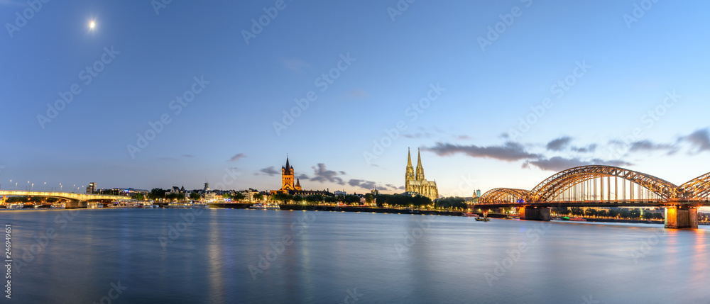 Panoramic View Cologne Germany