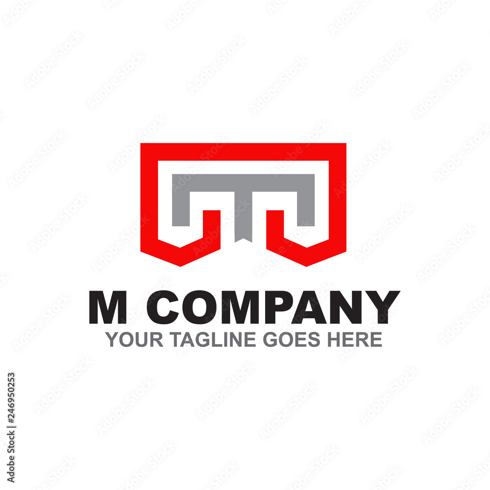 Obraz premium M letter logo design vector template