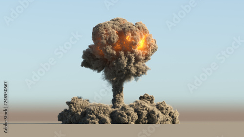Obraz na plátne Nuclear explosion