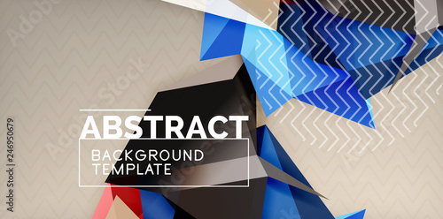 Triangular low poly background design