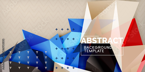 Triangular low poly background design