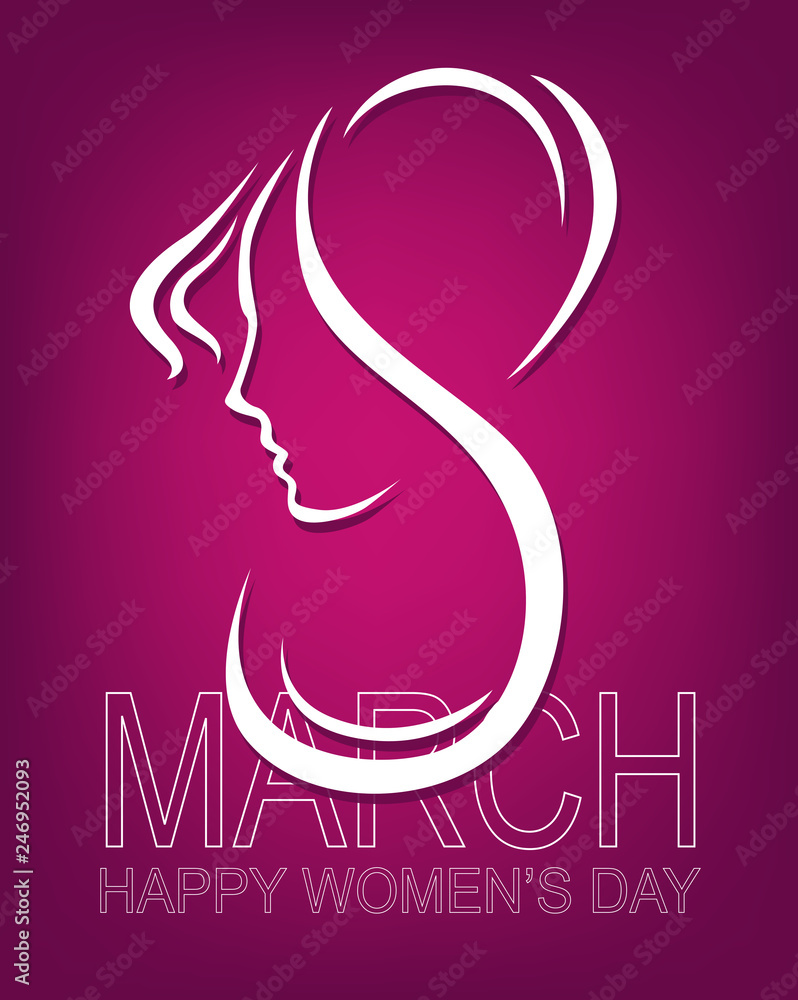 Fototapeta premium Women's Day Element Vector Illustration