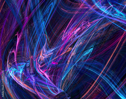 Dark Blue Energies Abstract