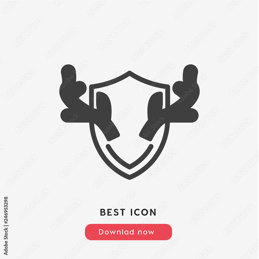 deer icon vector deer icon vector