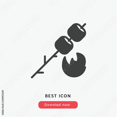 marshmallow icon vector