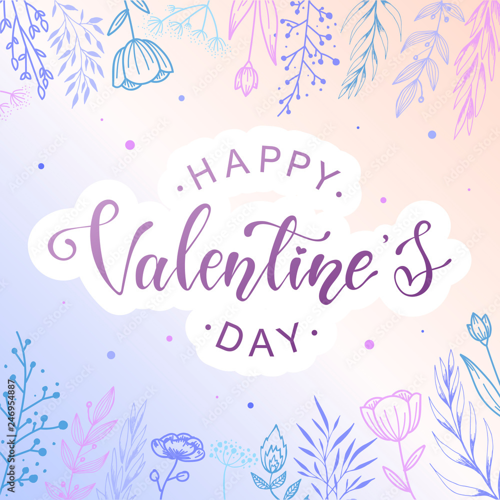 Valentine's day card, banner, poster design