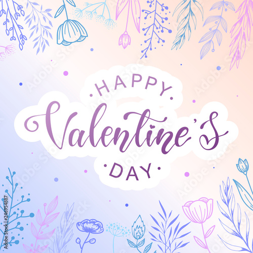 Valentine's day card, banner, poster design