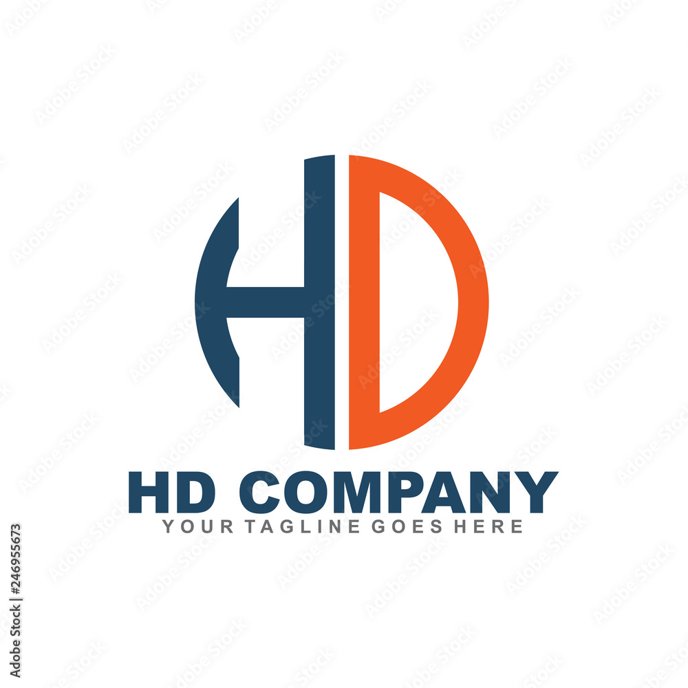 Fototapeta premium HD letter logo design vector template