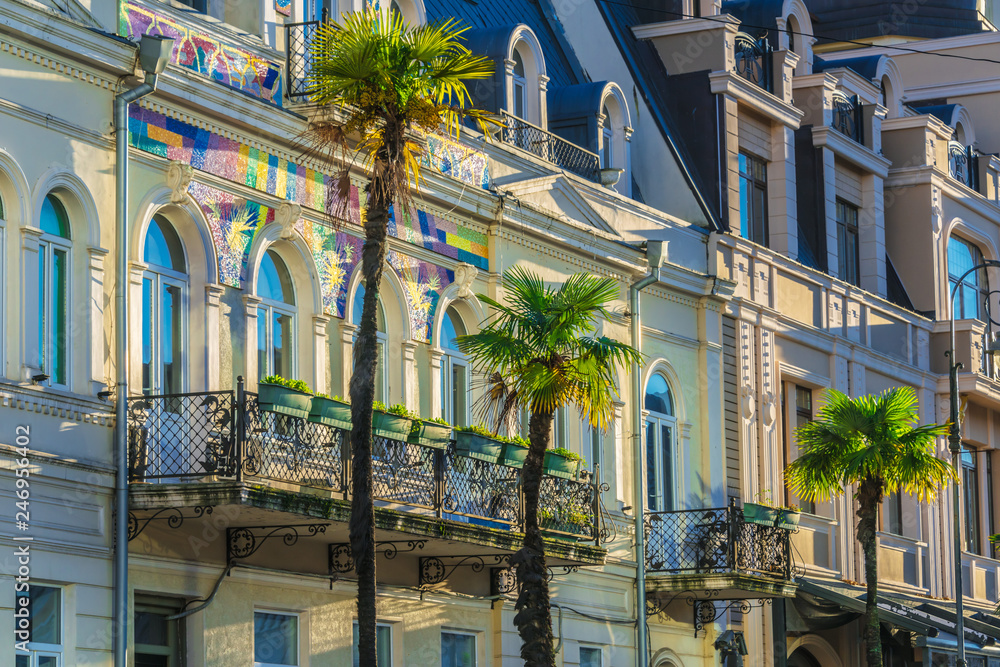 Naklejka premium Architecture of Batumi in Autonomous Republic of Adjara, Georgia