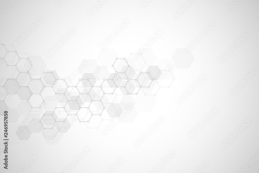 Geometric background texture with molecular structures and chemical engineering. Abstract background of hexagons pattern. Geometric background texture with molecular structures and chemical engineering. Abstract background of hexagons pattern.