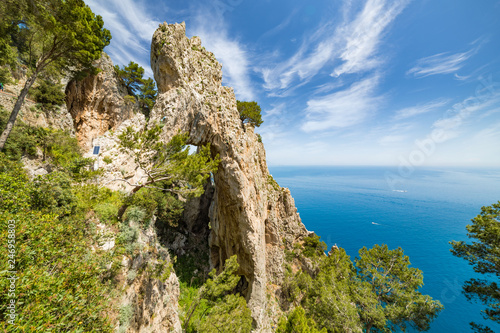 Side view of Arco Naturale, Capri island, Italy © IgorZh