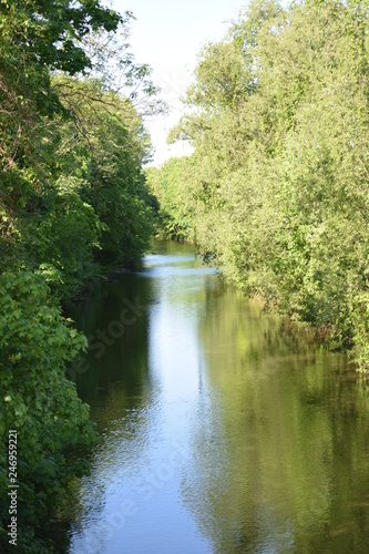 Fototapeta Naklejka Na Ścianę i Meble -  Stream landscape, at the riverside