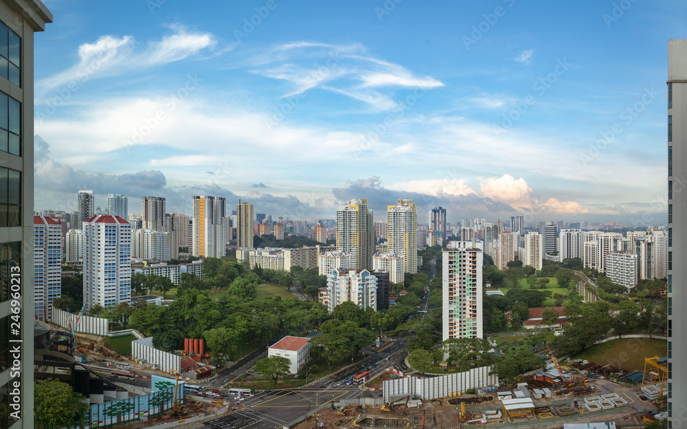 Fototapeta premium Singapore city view