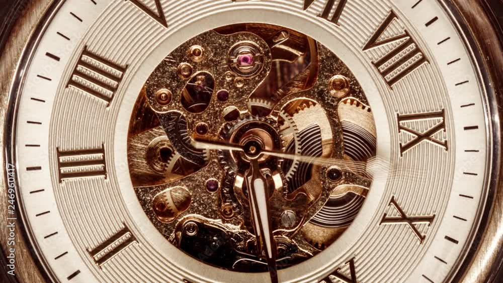 Spiral clock track of time
