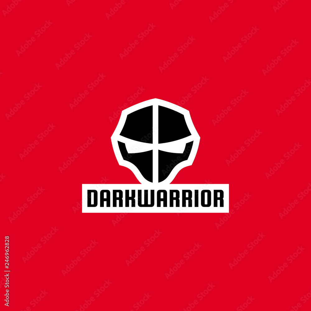 Fototapeta premium Warrior mask and helmet