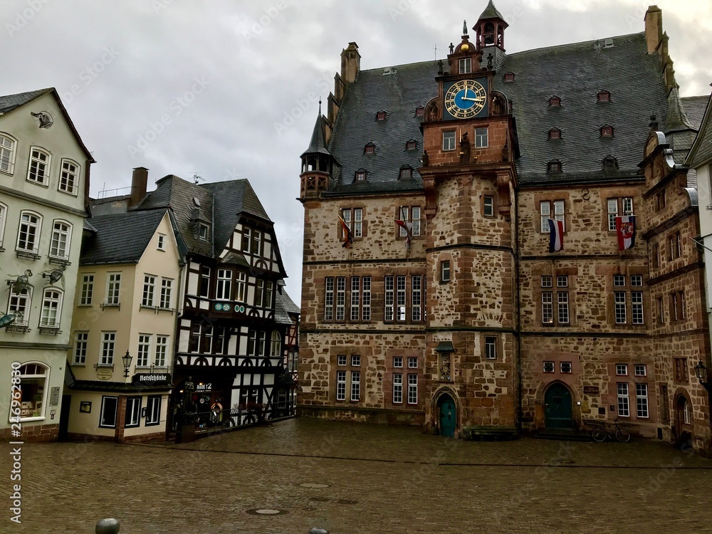 Rathaus in Marburg an der Lahn (Hessen)