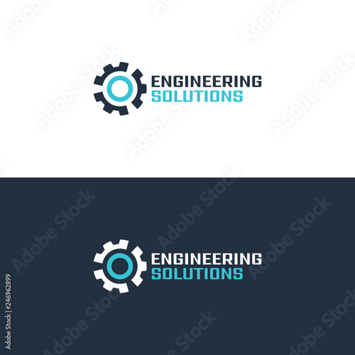 Gear wheel, mechanics and mechanical engineering symbol
