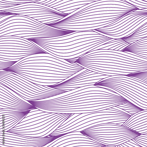 Seamless abstract wavy decorative pattern