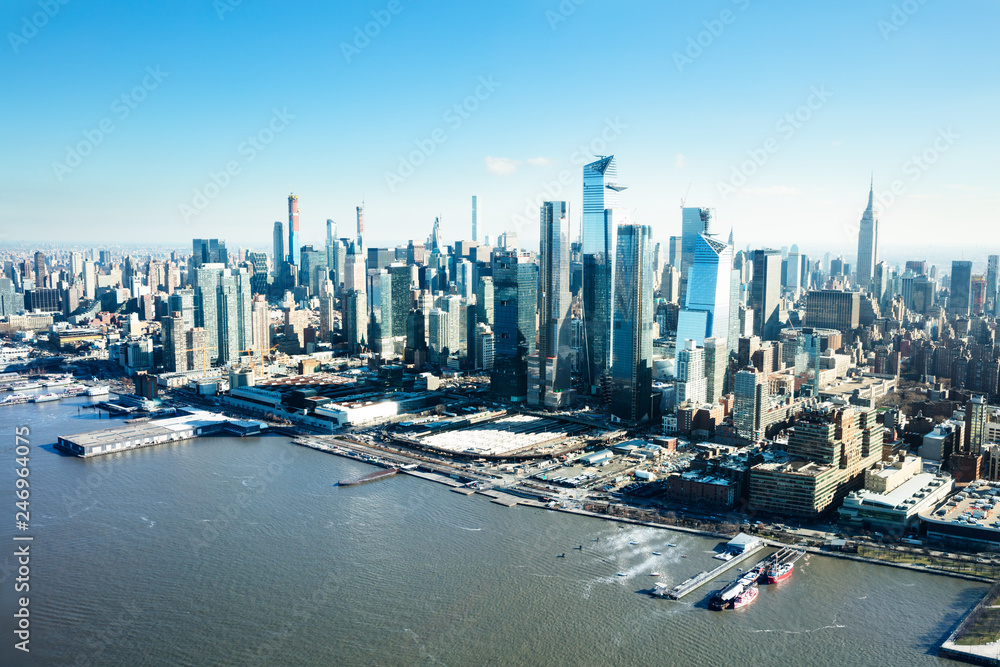 Obraz premium Manhattan Skyline With New World Trade Center