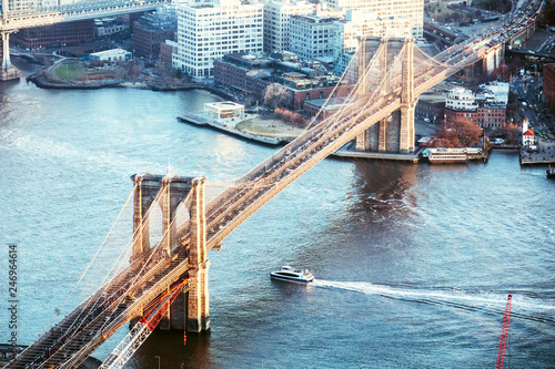 Elevated View Of Brooklyn Bridge