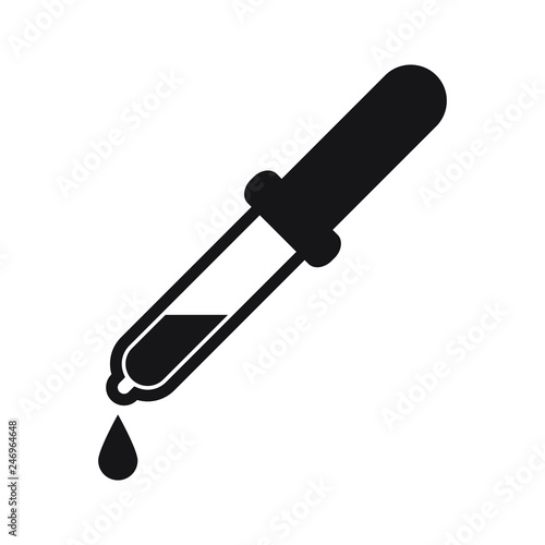 Dropper vector flat pictogram, Dropper icon. Vector illustration isolated.