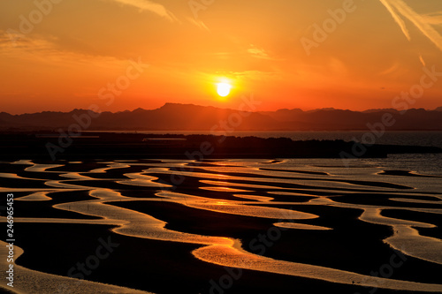 真玉海岸の夕日