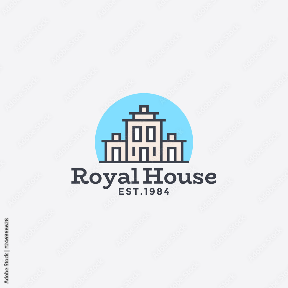 Vector building design for real estate agency, construction company and hotels Vector building design for real estate agency, construction company and hotels
