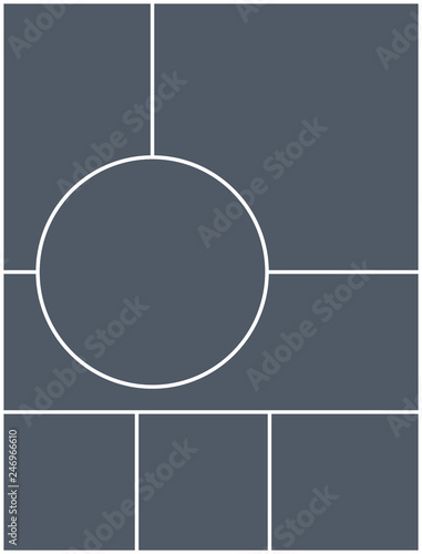 Montage collage photo frame template. Image picture background montage poster design