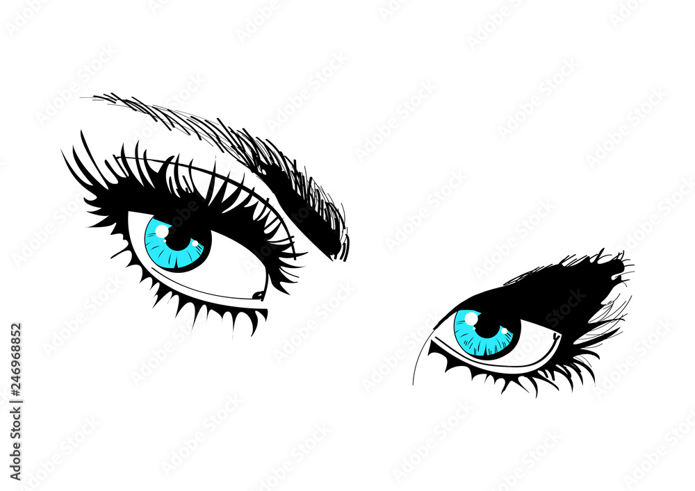 Gentle look of blue eyes Gentle look of blue eyes