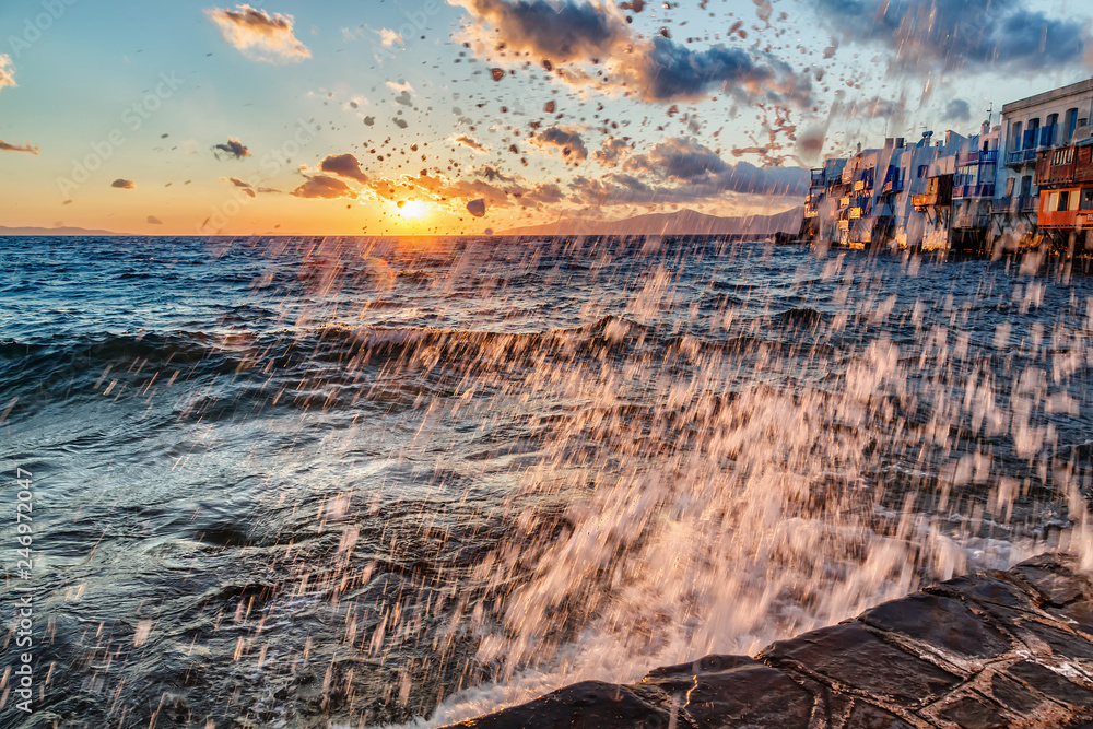 Naklejka premium Mykonos Little Venice