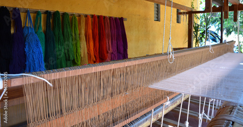 Colorful Dyes From Teotitlan del Valle, Oaxaca  photo