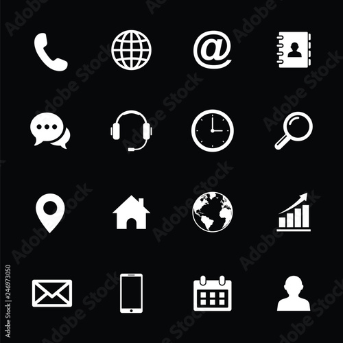 Web icon set. Set of web icon symbol vector